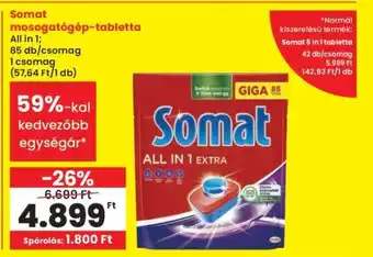 Interspar Somat Mosogatógép Tabletta ajánlat