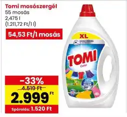 Interspar Tomi mosószergél ajánlat