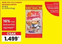 Interspar SPAR XXL 3 in 1 instant kávéspecialitás ajánlat