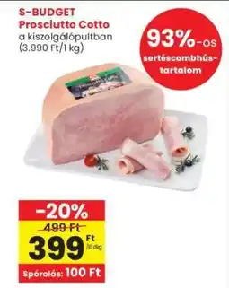 Interspar S-BUDGET Prosciutto Cotto ajánlat