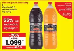 Interspar Piroska Gyümölcsszörp ajánlat