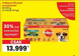Interspar Pedigree 80 pack kutyaeledel ajánlat