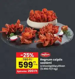 Interspar Regnum csípős szalámi ajánlat