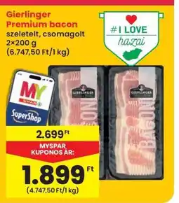Interspar Gierlinger Premium Bacon ajánlat