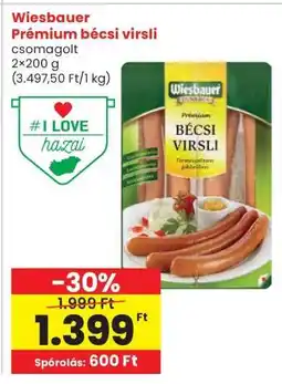 Interspar Wiesbauer Prémium bécsi virsli ajánlat