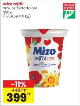 Interspar MIZO Tejföl ajánlat