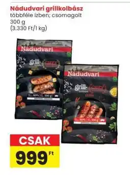 Interspar Nádudvari grillkolbász ajánlat