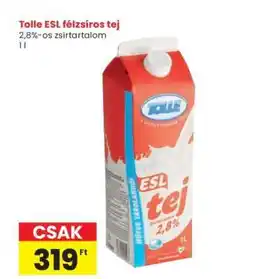 Interspar Tolle ESL félszíros tej ajánlat