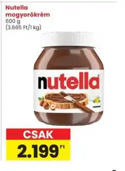 Interspar Nutella mogyorókrém ajánlat
