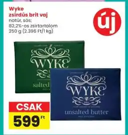Interspar Wyke zsírdús brit vaj ajánlat
