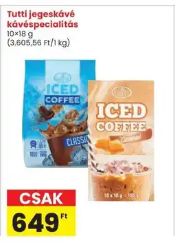 Interspar Tutti jegeskávé kávéspecialitás ajánlat