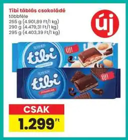 Interspar TIBI Táblás csokoládé ajánlat