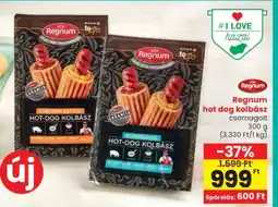 Interspar Regnum hot dog kolbász ajánlat