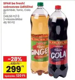 Interspar SPAR Be Fresh! szénsavas üdítőital ajánlat