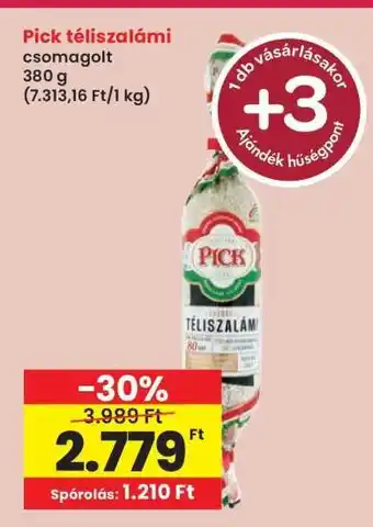 Interspar PICK Téliszalámi ajánlat