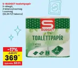 Interspar S-BUDGET toalettpapír ajánlat