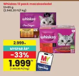 Interspar Whiskas 12 pack macskaeledel ajánlat