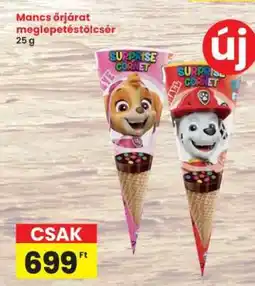Interspar Mancs őrjárat meglepetéstölcsér ajánlat