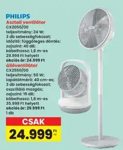 Interspar PHILIPS Asztali ventilátor ajánlat