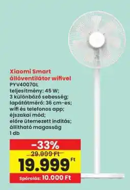 Interspar Xiaomi Smart állóventilátor wifivel ajánlat