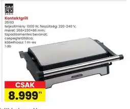 Interspar Kontaktgrill ajánlat