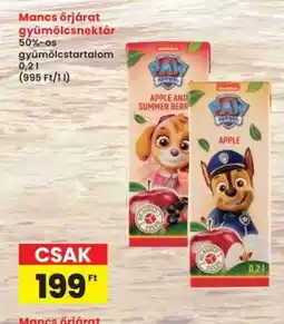 Interspar Mancs őrjárat gyümölcsnektár ajánlat