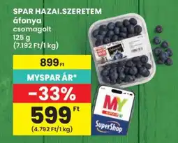 Interspar SPAR Hazai.Szeretem áfonya ajánlat