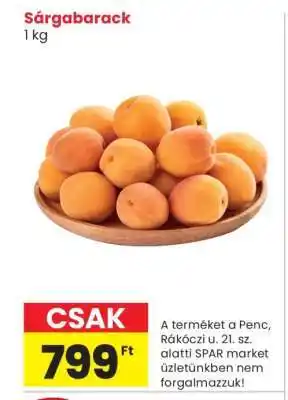 Spar Sárgabarack ajánlat