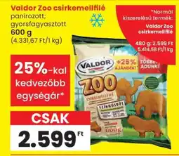 Spar VALDOR ZOO CSIRKEMELLFILÉ ajánlat