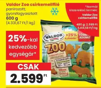 VALDOR ZOO CSIRKEMELLFILÉ