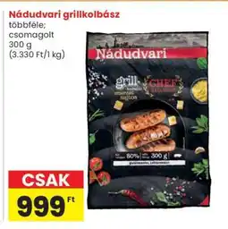 Spar Nádudvari grillkolbász ajánlat