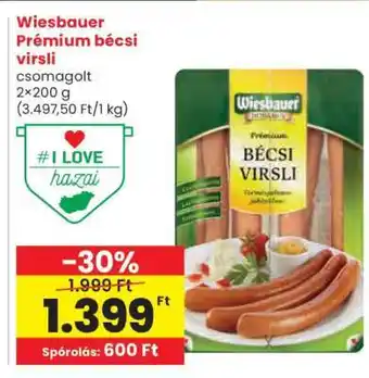 Spar Wiesbauer Prémium bécsi virsli ajánlat