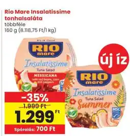 Spar RIO MARE Insalatissime tonhalsaláta ajánlat