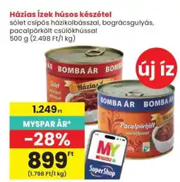 Spar Házi ízek húsos készétel ajánlat