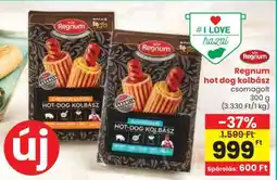 Spar Regnum hot dog kolbász ajánlat