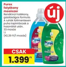 Spar Purox folyékony mosószer ajánlat