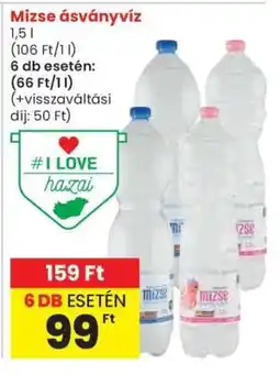 Spar Mizse ásványvíz ajánlat