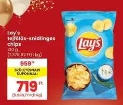 Spar Lay's tejfölös-snidlinges chips ajánlat