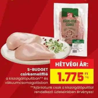 Spar S-BUDGET csirkemellfilé ajánlat