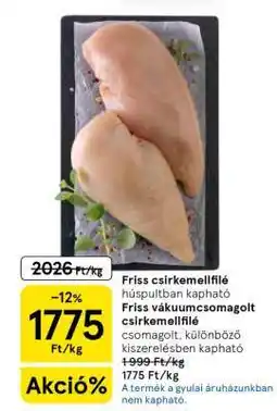 Tesco Friss csirkemellfilé ajánlat
