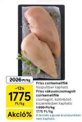 Friss csirkemellfilé