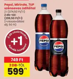 Spar Pepsi, Mirinda, 7UP szénsavas üdítőital ajánlat