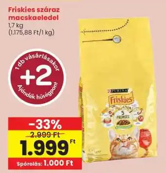Spar FRISKIES Száraz macskaeledel ajánlat