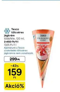 Tesco Tesco tölcséres jégkrém ajánlat