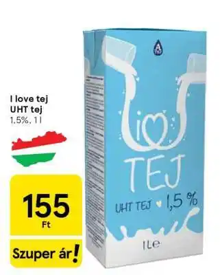 Tesco I love tej UHT tej ajánlat