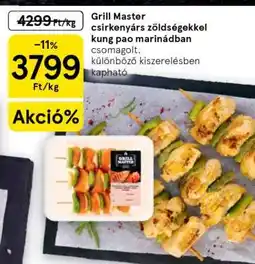 Tesco Grill Master csirkenyárs zöldségekkel kung pao marinádban ajánlat