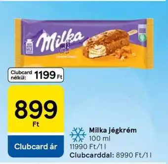 Tesco MILKA Jégkrém ajánlat