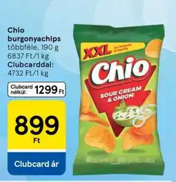 Tesco Chio burgonyachips ajánlat
