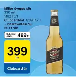 Tesco Miller Üveges Sör ajánlat