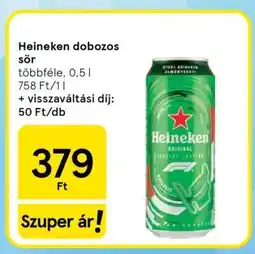 Tesco Heineken Dobozos Sör ajánlat